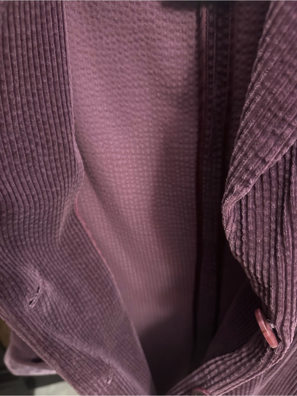 J. Jill Corduroy Button-Front Jacket in Plum - Picture 5 of 6